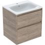 Umywalka z szafką 60 cm orzech 504138JR1 Geberit Selnova Square zdj.1