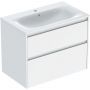 Umywalka z szafką 80 cm białą 504139011 Geberit Selnova Square zdj.1