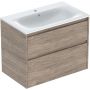 Umywalka z szafką 80 cm orzech 504139JR1 Geberit Selnova Square zdj.1