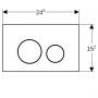 Przycisk spłukujący do wc czarny 115628141 Geberit Sigma40 zdj.2