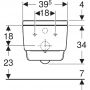 Toaleta myjąca wisząca bez kołnierza ze spłukiwaniem wirowym biała 146200111 Geberit AquaClean Mera zdj.3
