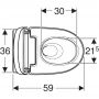 Toaleta myjąca wisząca bez kołnierza ze spłukiwaniem wirowym biała 146200111 Geberit AquaClean Mera zdj.2