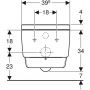 Toaleta myjąca wisząca bez kołnierza biała 146202211 Geberit AquaClean zdj.4