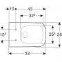 Miska WC wisząca bez kołnierza biały 500275011 Geberit Selnova zdj.2