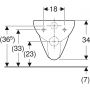 Miska WC wisząca bez kołnierza biały 500349011 Geberit Selnova zdj.2