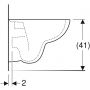 Miska WC wisząca bez kołnierza biały 500349011 Geberit Selnova zdj.3