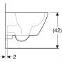 Miska WC wisząca bez kołnierza biały 500379011 Geberit Smyle zdj.3