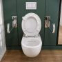 Miska WC wisząca bez kołnierza dla niepełnosprawnych biały połysk 500693017 Geberit Selnova Comfort zdj.6