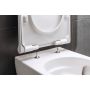 Miska WC z deską wolnoopadającą wisząca bez kołnierza spłukiwanie wirowe biały 502774008 Geberit Acanto zdj.7