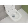 Miska WC wisząca bez kołnierza ze spłukiwaniem wirowym biały połysk 503153001 Geberit Selnova Square zdj.6