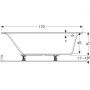 Wanna narożna 170x105 cm prawa biała 554293011 Geberit Selnova Square zdj.2