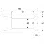 Wanna prostokątna 170x75 cm biała 554385011 Geberit Selnova Square zdj.4