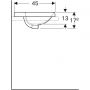 Umywalka 55x45 cm owalna wpuszczana biała 500720012 Geberit Variform zdj.2