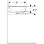 Umywalka 55x40 cm owalna nablatowa biała 500774012 Geberit Variform zdj.3