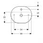 Umywalka 50x40 cm owalna nablatowa biała 500775012 Geberit Variform zdj.3