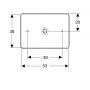 Umywalka 55x40 cm prostokątna nablatowa biała 500779012 Geberit Variform zdj.4