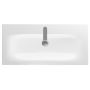 Umywalka 100x48 cm prostokątna meblowa-wpuszczana biała 500997001 Geberit Selnova Square zdj.5
