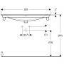 Umywalka 100x48 cm prostokątna meblowa-wpuszczana biała 500997001 Geberit Selnova Square zdj.4
