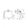 Uchwyt na papier toaletowy starlight chrome 40367001 Grohe Essentials zdj.2