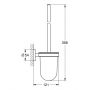 Szczotka toaletowa ścienna starlight chrome 40374001 Grohe Essentials zdj.2