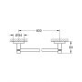 Drążek na ręcznik czarny 411782430 Grohe Start zdj.2