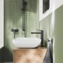 Bateria umywalkowa stojąca czarna 1018922430 Grohe Dice zdj.5