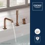 Bateria wannowo-prysznicowa nawannowa brushed warm sunset 19578DL1 Grohe Essence zdj.5