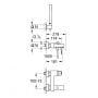 Bateria wannowo-prysznicowa ścienna starlight chrome 23141000 Grohe Eurocube zdj.2