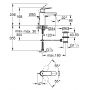 Bateria umywalkowa stojąca starlight chrome 23325000 Grohe Eurosmart Cosmopolitan zdj.2