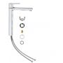 Bateria umywalkowa stojąca starlight chrome 23405001 Grohe Lineare zdj.5