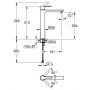 Bateria umywalkowa stojąca starlight chrome 23405001 Grohe Lineare zdj.2