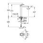 Bateria umywalkowa stojąca starlight chrome 23406000 Grohe Eurocube zdj.2