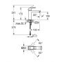 Bateria umywalkowa stojąca starlight chrome 23446000 Grohe Eurocube zdj.2