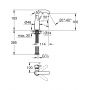 Bateria umywalkowa stojąca starlight chrome 23463001 Grohe Essence zdj.2