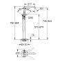 Bateria wannowo-prysznicowa wolnostojąca cool sunrise 23491GL1 Grohe Essence zdj.2