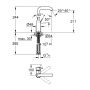 Bateria umywalkowa stojąca starlight chrome 23541001 Grohe Essence zdj.2