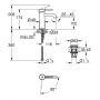 Bateria umywalkowa stojąca chrom 23797001 Grohe Essence zdj.2