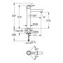 Bateria umywalkowa stojąca starlight chrome 23920001 Grohe Concetto zdj.2