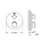 Bateria wannowo-prysznicowa podtynkowa termostatyczna starlight chrome 24076000 Grohe Grohtherm zdj.2