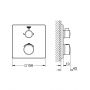 Bateria wannowo-prysznicowa podtynkowa termostatyczna chrom 24079000 Grohe Grohtherm zdj.2