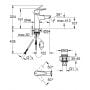 Bateria umywalkowa stojąca starlight chrome 24205003 Grohe Start zdj.2