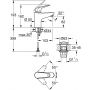 Bateria umywalkowa stojąca starlight chrome 24318001 Grohe Swift zdj.2