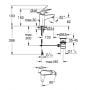Bateria umywalkowa stojąca starlight chrome 24322001 Grohe Swift zdj.2