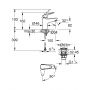 Bateria umywalkowa stojąca starlight chrome 24323001 Grohe Swift zdj.2