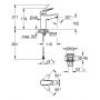 Bateria umywalkowa stojąca starlight chrome 24326001 Grohe Swift zdj.2