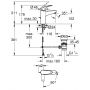 Bateria umywalkowa stojąca starlight chrome 24328001 Grohe Swift zdj.2