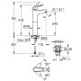 Bateria umywalkowa stojąca starlight chrome 24331001 Grohe Swift zdj.2