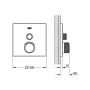 Bateria prysznicowa podtynkowa z termostatem brushed warm sunset 29123DL0 Grohe Grohtherm SmartControl zdj.2
