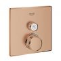 Bateria prysznicowa podtynkowa z termostatem brushed warm sunset 29123DL0 Grohe Grohtherm SmartControl zdj.1