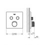 Bateria wannowo-prysznicowa podtynkowa termostatyczna złota 29124GN0 Grohe Grohtherm SmartControl zdj.2